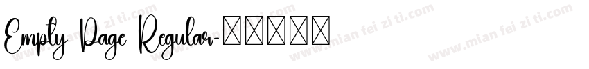 Empty Page Regular字体转换